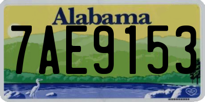 AL license plate 7AE9153