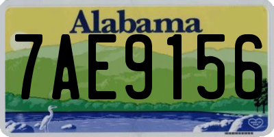 AL license plate 7AE9156