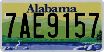 AL license plate 7AE9157
