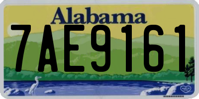 AL license plate 7AE9161