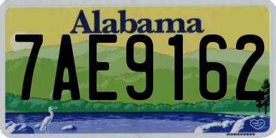 AL license plate 7AE9162