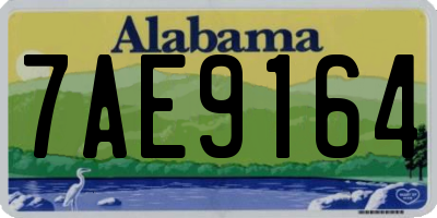 AL license plate 7AE9164