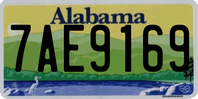 AL license plate 7AE9169