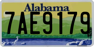 AL license plate 7AE9179