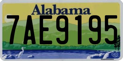 AL license plate 7AE9195