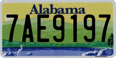 AL license plate 7AE9197