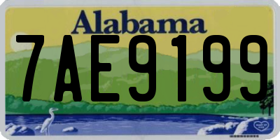 AL license plate 7AE9199