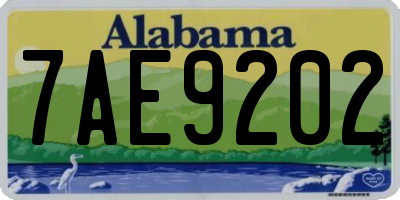 AL license plate 7AE9202