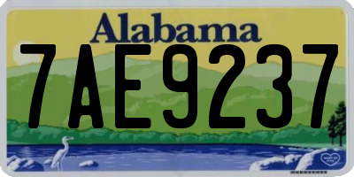 AL license plate 7AE9237