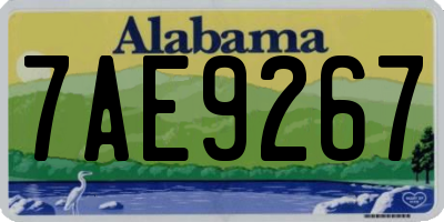 AL license plate 7AE9267