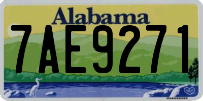 AL license plate 7AE9271