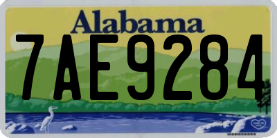 AL license plate 7AE9284
