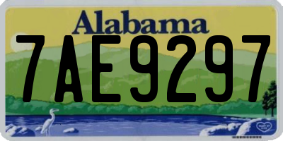AL license plate 7AE9297