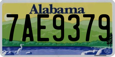 AL license plate 7AE9379