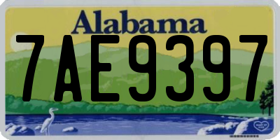 AL license plate 7AE9397