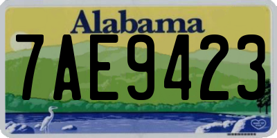 AL license plate 7AE9423