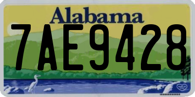 AL license plate 7AE9428