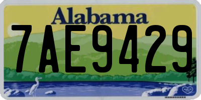 AL license plate 7AE9429