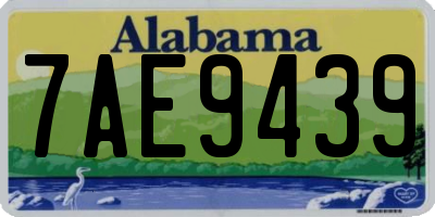 AL license plate 7AE9439