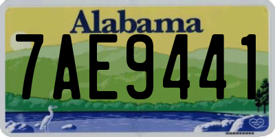 AL license plate 7AE9441