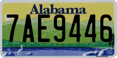 AL license plate 7AE9446