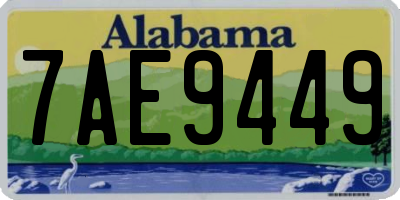 AL license plate 7AE9449