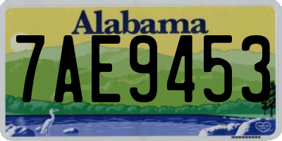 AL license plate 7AE9453