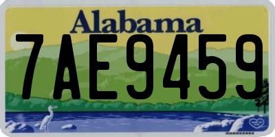 AL license plate 7AE9459