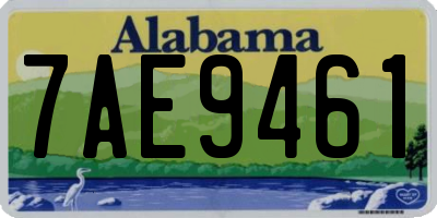 AL license plate 7AE9461