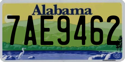 AL license plate 7AE9462