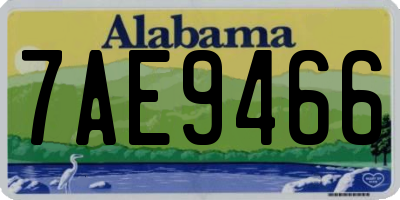 AL license plate 7AE9466