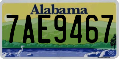 AL license plate 7AE9467
