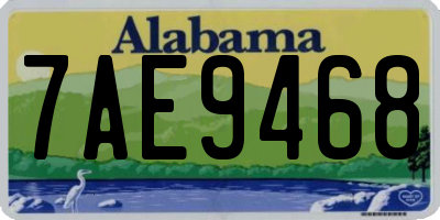 AL license plate 7AE9468