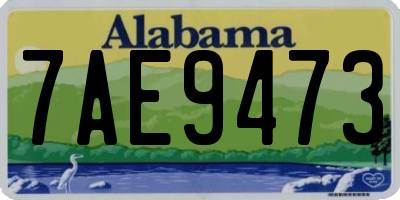 AL license plate 7AE9473