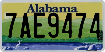 AL license plate 7AE9474