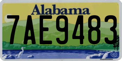 AL license plate 7AE9483
