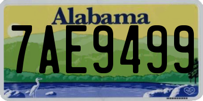 AL license plate 7AE9499