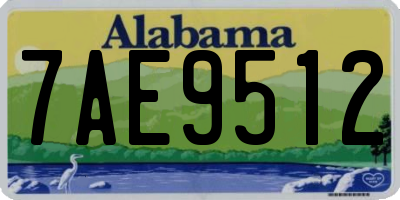 AL license plate 7AE9512