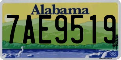 AL license plate 7AE9519