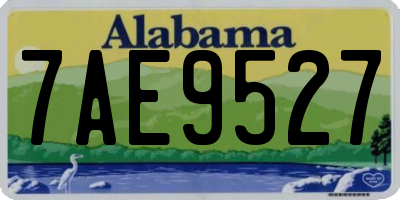AL license plate 7AE9527