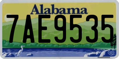 AL license plate 7AE9535