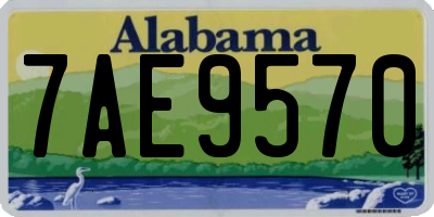 AL license plate 7AE9570