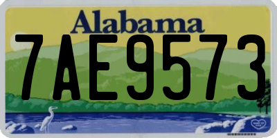 AL license plate 7AE9573