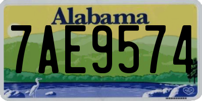AL license plate 7AE9574