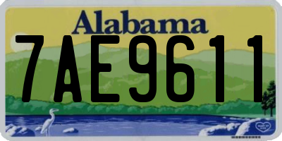 AL license plate 7AE9611