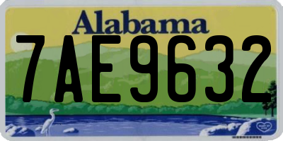 AL license plate 7AE9632