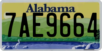 AL license plate 7AE9664