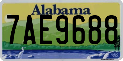 AL license plate 7AE9688