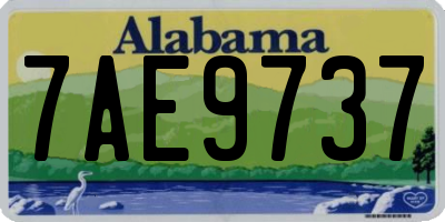 AL license plate 7AE9737