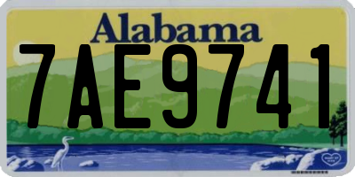 AL license plate 7AE9741